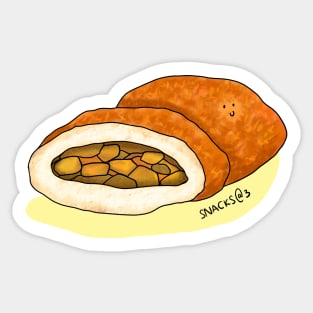 Japanese deep fried curry bread Sticker